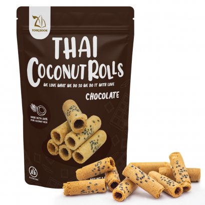 Thai coconut rolls - Chocolate flavor