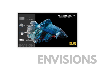 CineAcoustic Silver 3D Fixed Frame Screen (จอโปรเจคเตอร์ทะลุเสียง ภาพสว่าง รองรับ 3D ขอบบางเพียง 1 ซม.)