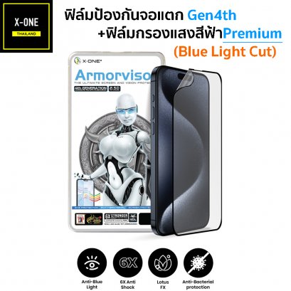 XONE ฟิล์มป้องกันแสงสีฟ้า Premium iPhone16ProMax และ iPhone ทุกรุ่น