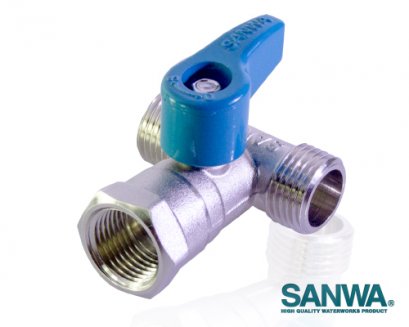 มินิบอลวาล์วสามทาง &frac12; นิ้ว