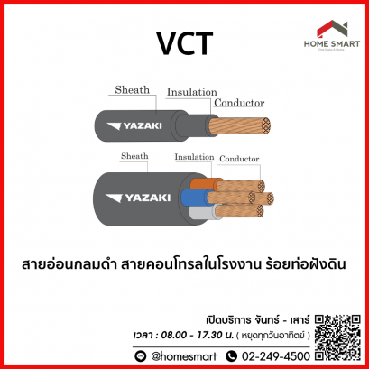 สายไฟ VCT ยาซากิ