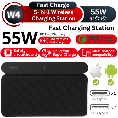 W4 5-in-1 Wireless Charger 55W