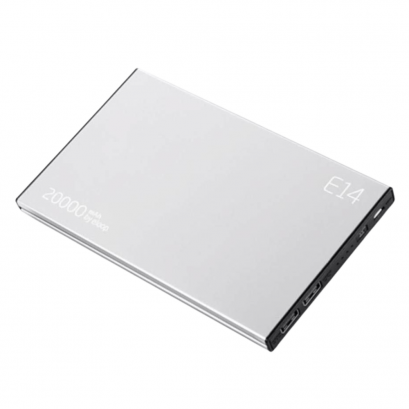 E14PRO Fast charge 20000mAh สีเงิน ราคาส่ง 20 ชิ้น +