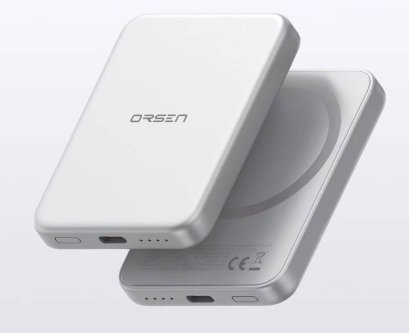 EW50 NEW ! ชาร์จไร้สาย 5,000 mAh ระบบ magnet มี CCC บาง 1cm