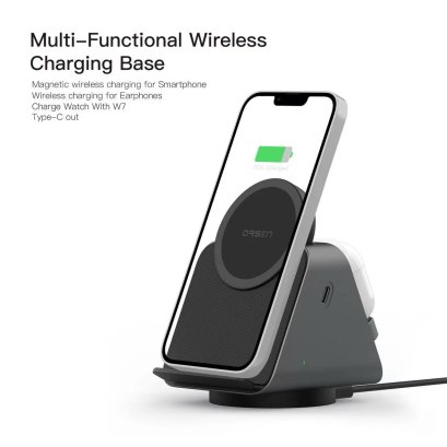 W8  3-in-1 แท่นชาร์จ Magnetic Wireless