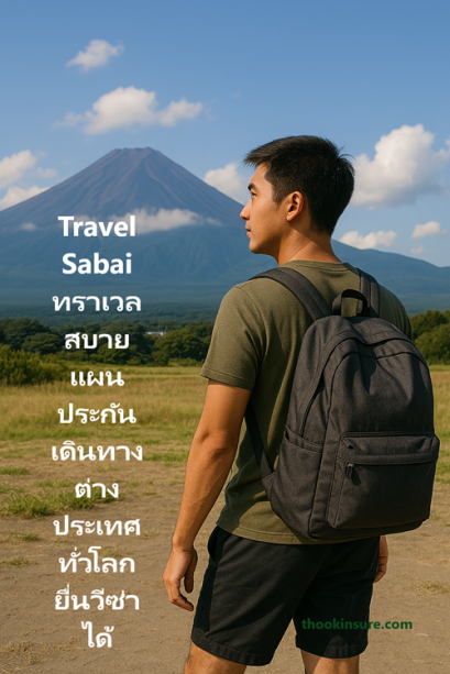 Travel Sabai ทราเวล สบาย แผนประกันเดินทางต่างประเทศทั่วโลก ยื่นวีซ่าได้