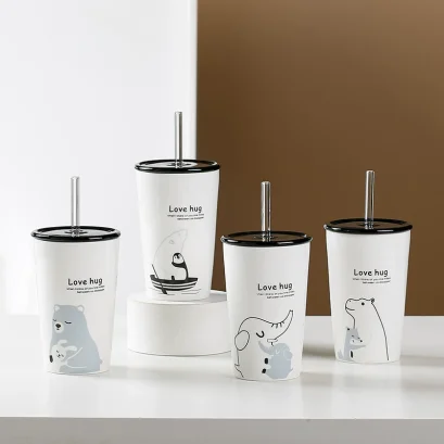 ถ้วยเซรามิกมีฝาปิด