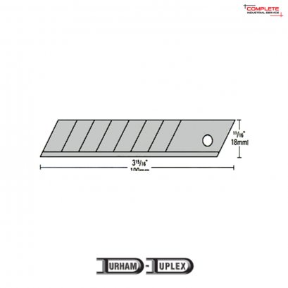 ใบมีดคัตเตอร์ แบบหักได้ 18mm  B121 021 D01 (100 ใบ/เเพ็ค)
