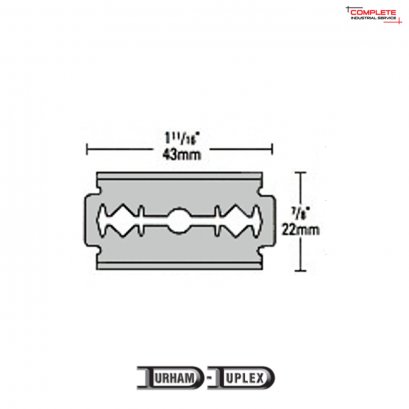 ใบมีดเซฟตี้ WBG 204 Stainless PTFB coaled &amp; oiled B204 006 A01 (250 ใบ/เเพ็ค)