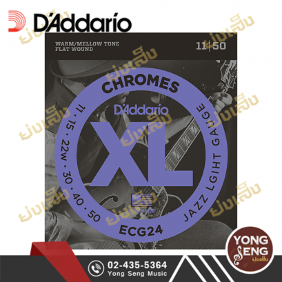 สายกีตาร์ไฟฟ้า D'addario ECG24