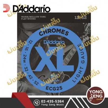 สายกีตาร์ไฟฟ้า D'addario ECG25