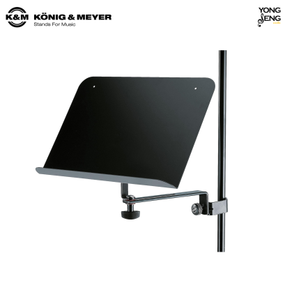 K&amp;M ที่วางโน้ตแบบแผ่นเหล็กมีขาจับยึดขาตั้งไมโครโฟน รหัส 11520-000-55
