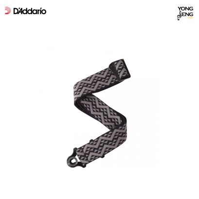 สายสะพายกีตาร์ Planet Waves Auto Lock (Black Geometric Padde) 50BAL03