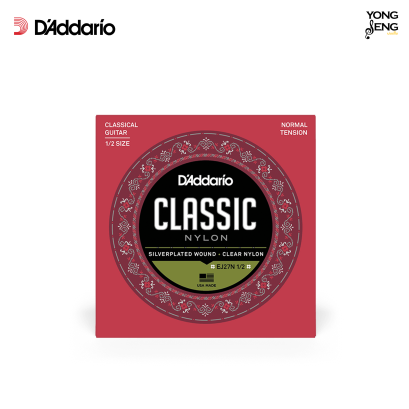 สายกีตาร์คลาสสิก D&#039;Addario EJ27N 1/2