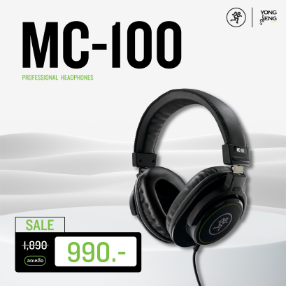 MACKIE MC-100 PROFESSIONAL CLOSED-BACK HEADPHONES