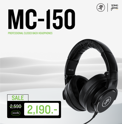 MACKIE MC-150 PROFESSIONAL CLOSED-BACK HEADPHONES