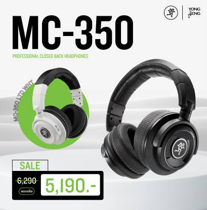 MACKIE MC-350 PROFESSIONAL CLOSED-BACK HEADPHONES