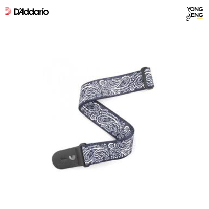 P20W1419 Planet Wave สายสะพายกีตาร์ ลาย Blue Paisley