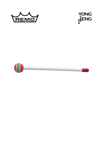 Remo Lollipop Mallet 3/8" x 10" E35 M.Color Ball & Red cap