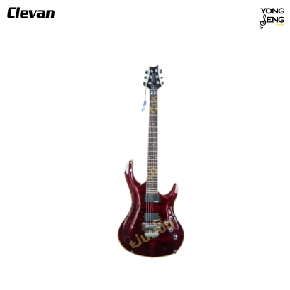 กีตาร์ไฟฟ้าทรงเชคเตอร์  Clevan รุ่น CF-80Q/FR
