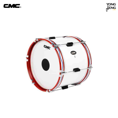 กลองพาเหรด 16&quot;6 หลัก ขอบเหล็ก CMC (กากขาว-เกลียวธรรมดา)