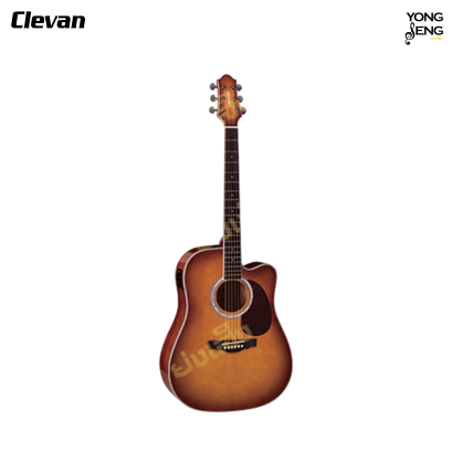 Clevan กีตาร์โปร่งไฟฟ้า DC-20E