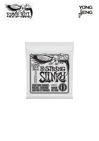 สายกีตาร์ไฟฟ้า Ernie Ball รุ่น Slinky Nickel Wound (8 สาย)