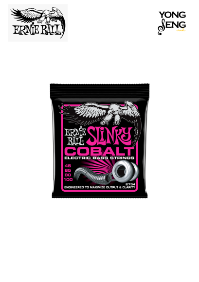 สายกีตาร์เบส Ernie Ball Super Slinky Cobalt Electric Bass Strings 45-100 Gauge