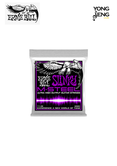 สายกีตาร์ไฟฟ้า Ernie Ball รุ่น Slinky M-Steel 11/48