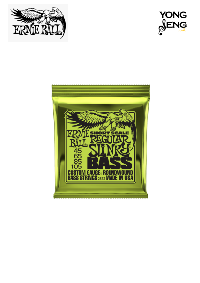 สายกีตาร์เบส Ernie Ball รุ่น Regular Slinky Nickel Wound Short Scale Electric Bass Strings 45-105 Gauge