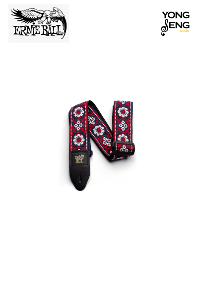 สายสะพาย Ernie Ball (Blackjack Red Jacquard)