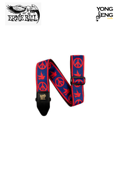 สายสะพาย Ernie Ball (Peace Love Dove Red/Blue Strap)