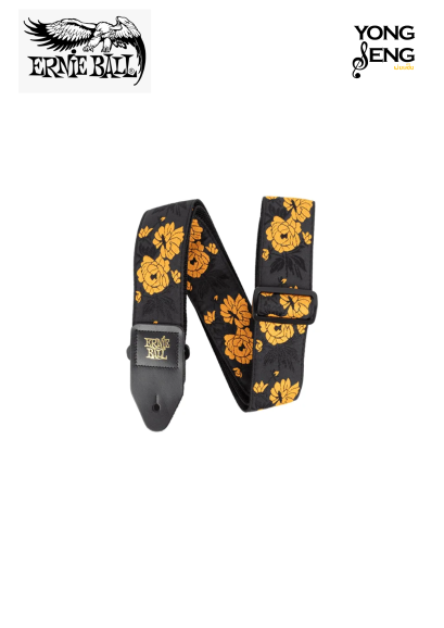 สายสะพาย Ernie Ball (Tangerine Rose Jacquard Strap)
