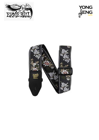 สายสะพาย Ernie Ball (White Blossom Jacquard Strap)