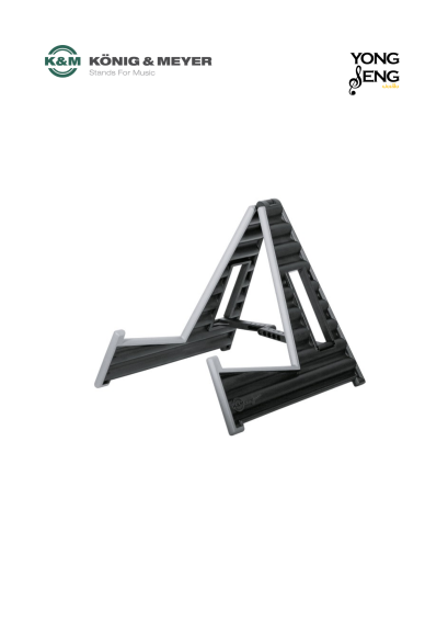 K&M 17591 – “Wave 10” A-Guitar Stand (Black)