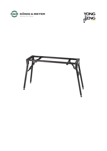 K&M 18953 Table-Style Stage Piano Stand (Black)