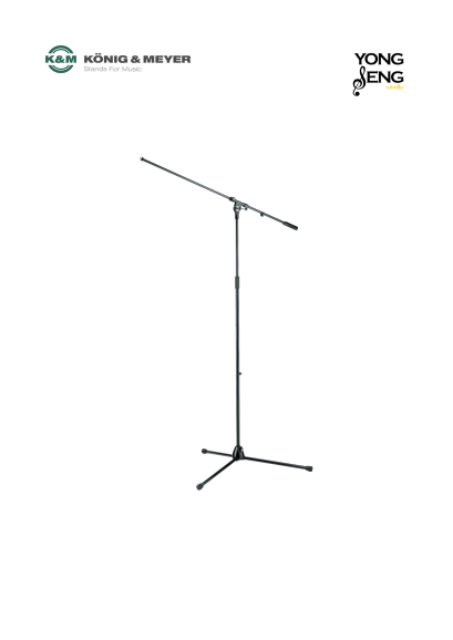 K&M 21021 Overhead Microphone Stand – Black