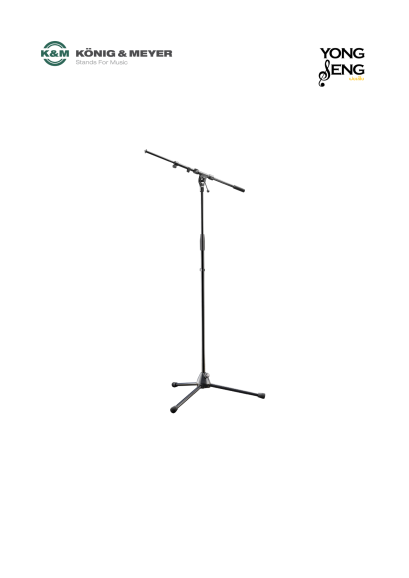 K&M 210/9 Microphone Stand with Boom – Black