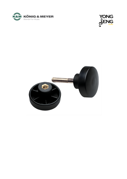 K&M 21394 Screw Fitting Set (Black, Unit of 4 pcs)