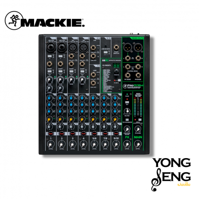 Mackie ProFX10v3 10-Channel Professional Effects Mixer With USB มิกเซอร์ อนาล็อก 10 ชาแนล