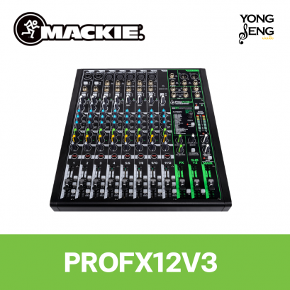 Mackie ProFX12v3 12-CHANNEL PROFESSIONAL ANALOG MIXER WITH USB