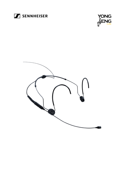 Sennheiser HSP 2-EW Headworn Omni Mic Black TRS