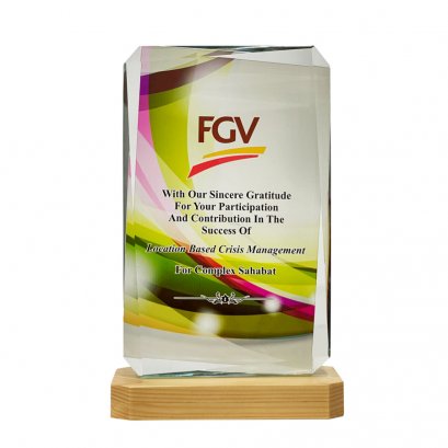 ถ้วยรางวัล คริสตัลสี รหัส 8349