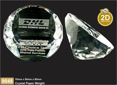 คริสตัลโทรฟี่ ทับกระดาษ Crystal Trophy 9048