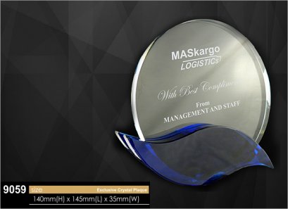 ถ้วยรางวัลคริสตัล รหัส 9059