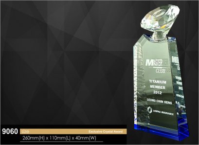 ถ้วยรางวัลคริสตัล รหัส 9060