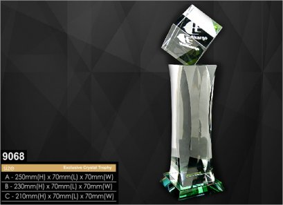 ถ้วยรางวัลคริสตัล รหัส 9068