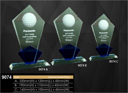 ถ้วยรางวัลคริสตัล รหัส 9074