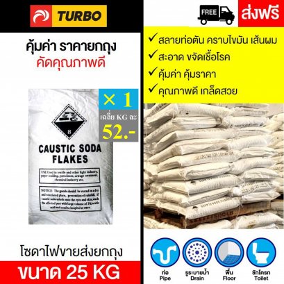 โซดาไฟส่งยกถุง -25 กก.