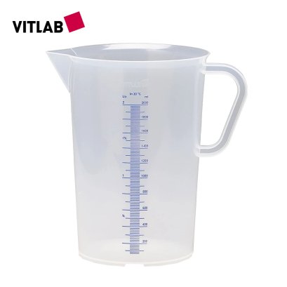 บีกเกอร์ PP มีด้าม 2000 มล. VITLAB